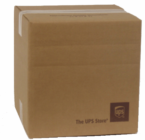 10x10x10 200lb UPS BRANDED Cube Box Multi-Depth. - Click Image to Close